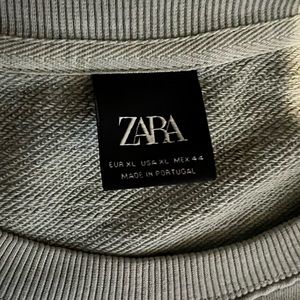 Zara XL oversized Sea Green Sweatshirt